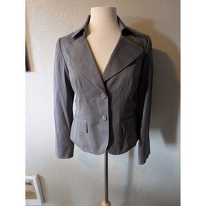 Womens Apostrophe grey blazer cinched waist sz 8